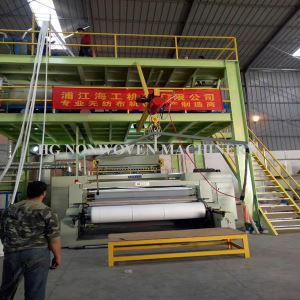 Máquina de fabricación de telas no tejidas de doble haz PP